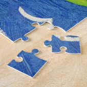 Zeilboot en luchtballon met Cityscape Legpuzzel (Zijkant)