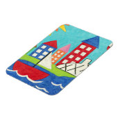 Zeilboot en luchtballon met Cityscape Magneet (Linkerzijde)