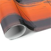 Zeilboot en Oranje Sunset Sky Cadeaupapier (Rol Hoek)