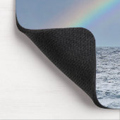 Zeilboot en regenboog muismat (Hoek)