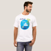 Zeilboot en schildpad T-shirt (Voorkant volledig)