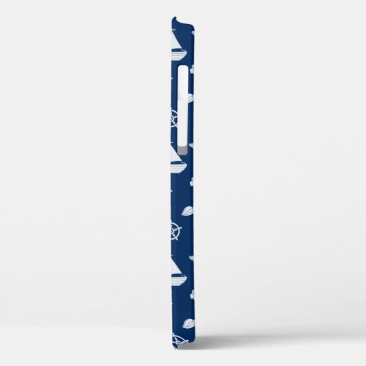 Zeilboot- en zeebeschermingspatroon Case-Mate iPhone case (Achterkant / Links)