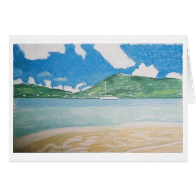 zeilboot en zeeschildpad (Voorkant Horizontaal)