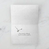 Zeilboot en zonsondergang op Lake sympathy Kaart (Binnen)