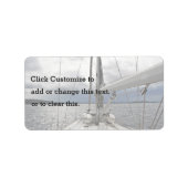 Zeilboot Etiket (Voorkant)