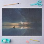 Zeilboot Fantasy Ocean Night Sky 20x30 ontkoppelin Tissuepapier (Craft)