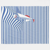 Zeilboot Fleece Deken (Voorkant (Horizontaal))