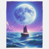 Zeilboot Fleece Deken (Voorkant)