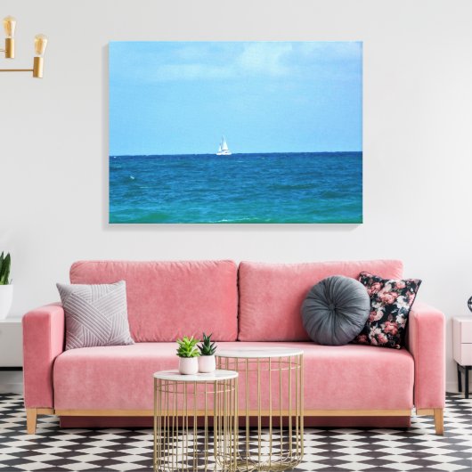 Zeilboot, Fort Lauderdale, Florida Canvas Afdruk (Insitu (Woonkamer))