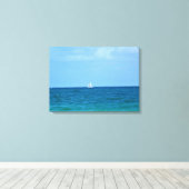 Zeilboot, Fort Lauderdale, Florida Canvas Afdruk (Insitu (Houten vloer))