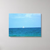 Zeilboot, Fort Lauderdale, Florida Canvas Afdruk (Voorkant)