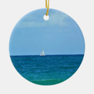 Zeilboot, Fort Lauderdale, Florida Keramisch Ornament