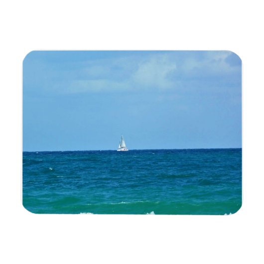 Zeilboot, Fort Lauderdale, Florida Magneet (Horizontaal)