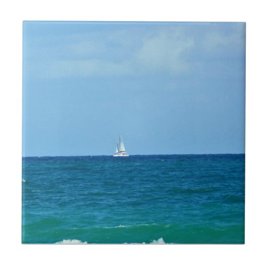 Zeilboot, Fort Lauderdale, Florida Tegeltje (Voorkant)
