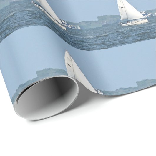 zeilboot foto inpakpapier (Rol Hoek)