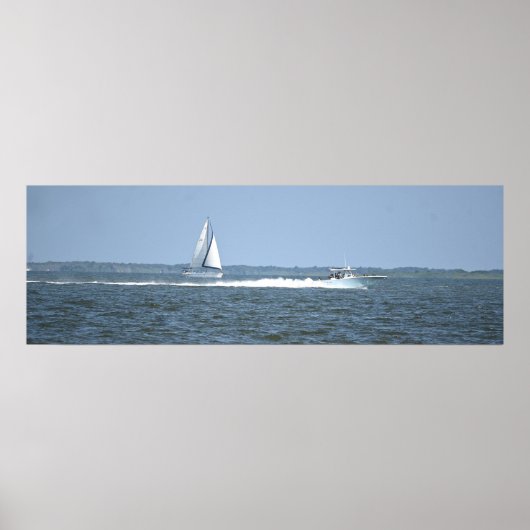 Zeilboot Foto Poster (Voorkant)