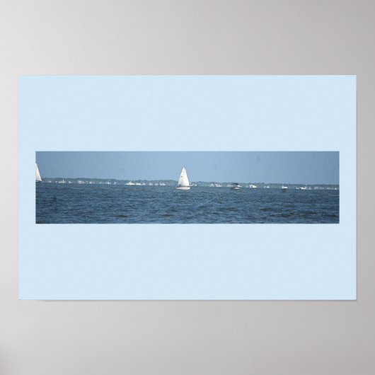 Zeilboot Foto Poster (Voorkant)