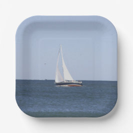 Zeilboot Fotopapier Borden Papieren Bordje