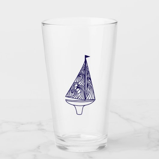 Zeilboot Glas (Voorkant)
