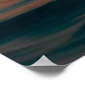 Zeilboot glijdt over rustig water poster (Hoek)