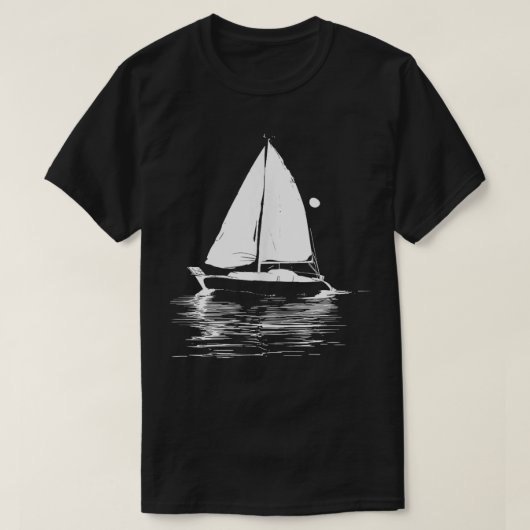 Zeilboot Grafisch Zeilteam T-shirt (Design voorkant)