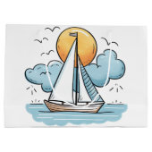 Zeilboot Groot Cadeauzakje (Achterkant)