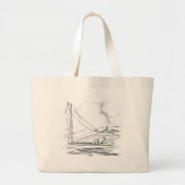 Zeilboot Grote Tote Bag (Voorkant)