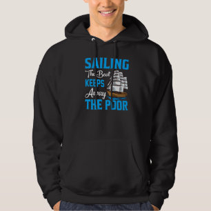 Zeilboot houdt de arme zeiljacht gras weg hoodie