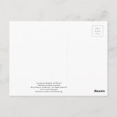 Zeilboot - "Ik creëer een leven waar ik van hou!" Briefkaart (Achterkant)