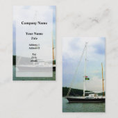 Zeilboot in Anchor Visitekaartje (Voorkant / Achterkant)