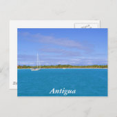 zeilboot in Antigua Briefkaart (Voorkant / Achterkant)