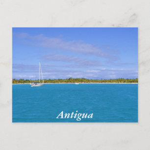 zeilboot in Antigua Briefkaart