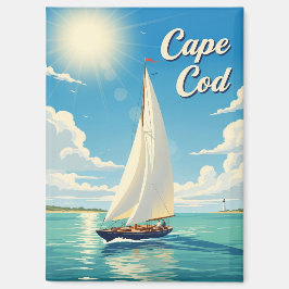 Zeilboot in Cape Cod Massachusetts Reis Magneet