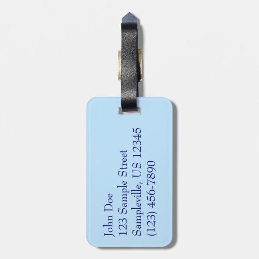 Zeilboot in de buurt van St. Thomas Bagagelabel (Achterkant verticaal)