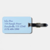 Zeilboot in de buurt van St. Thomas Bagagelabel (Achterkant horizontaal)