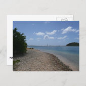 Zeilboot in de buurt van St. Thomas Briefkaart (Voorkant / Achterkant)