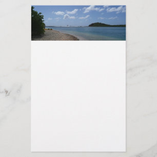 Zeilboot in de buurt van St. Thomas Briefpapier