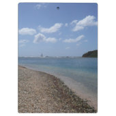 Zeilboot in de buurt van St. Thomas Klembord (Achterkant)