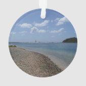 Zeilboot in de buurt van St. Thomas Ornament (achterkant)