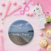 Zeilboot in de buurt van St. Thomas Papieren Bordje (Feest)