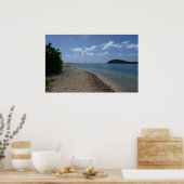 Zeilboot in de buurt van St. Thomas Poster (Keuken)