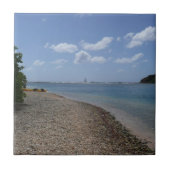 Zeilboot in de buurt van St. Thomas Tegeltje (Voorkant)