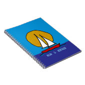Zeilboot in de zon notitieboek (Rechterzijde)