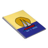 Zeilboot in de zon notitieboek (Rechterzijde)