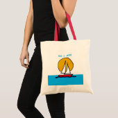 Zeilboot in de Zon - Ontspan & Revitaliseer Tote Bag (Voorkant (product))