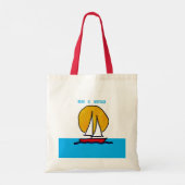 Zeilboot in de Zon - Ontspan & Revitaliseer Tote Bag (Achterkant)