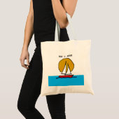 Zeilboot in de zon - Relax & Revitalize Tote Bag (Voorkant (product))
