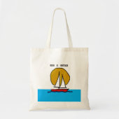 Zeilboot in de zon - Relax & Revitalize Tote Bag (Voorkant)