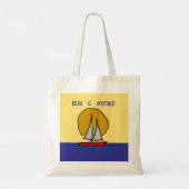 Zeilboot in de Zon Tote Bag (Achterkant)
