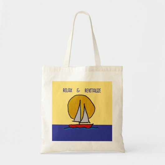 Zeilboot in de Zon Tote Bag (Voorkant)